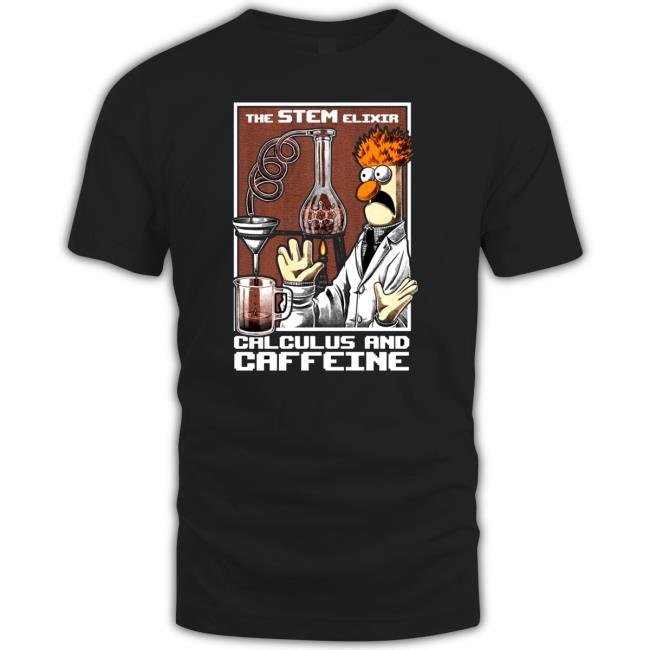 Calculus And Caffeine The Stem Elixir Cartoon Tee Shirt
