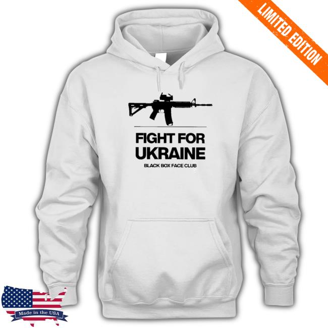 Fight For Ukraine Black Box Face Club Shirts