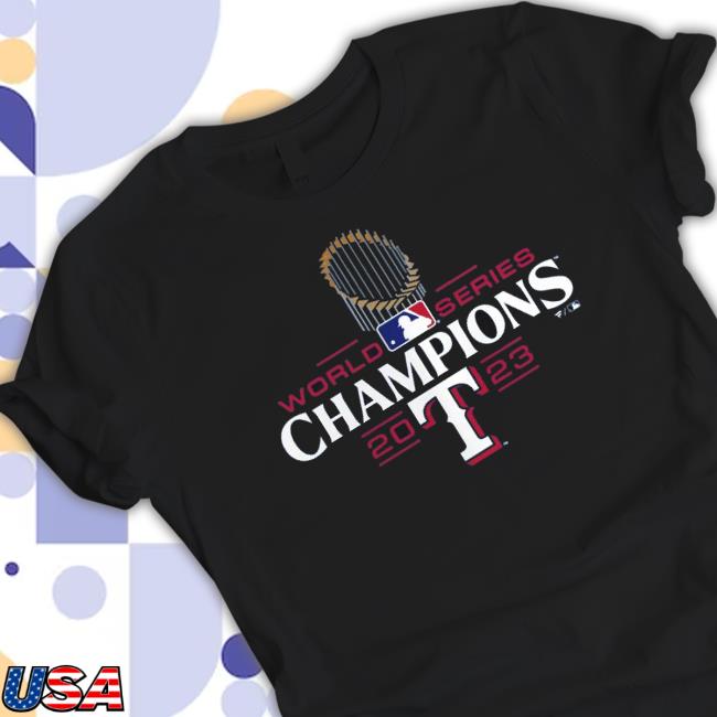 Texas Rangers Fanatics Branded 2023 World Series Champions Official Logo Essentials TankTop