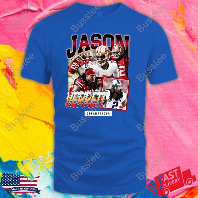 Trent Williams Wearing Jason Verrett Long Sleeve T Shirt