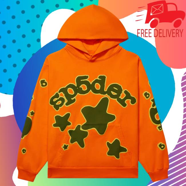 Official Kingspider Mech Store Sp5der Orange Beluga Hoodies Sp5ders Apparel Clothing Shop