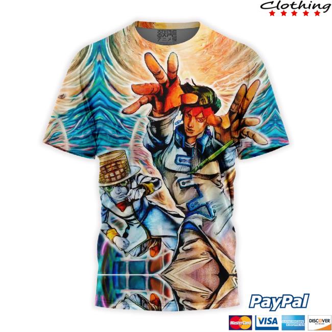Trending Trippy Rohan Kishibe Heaven’S Door Jojo’S Bizarre Adventure Shirt