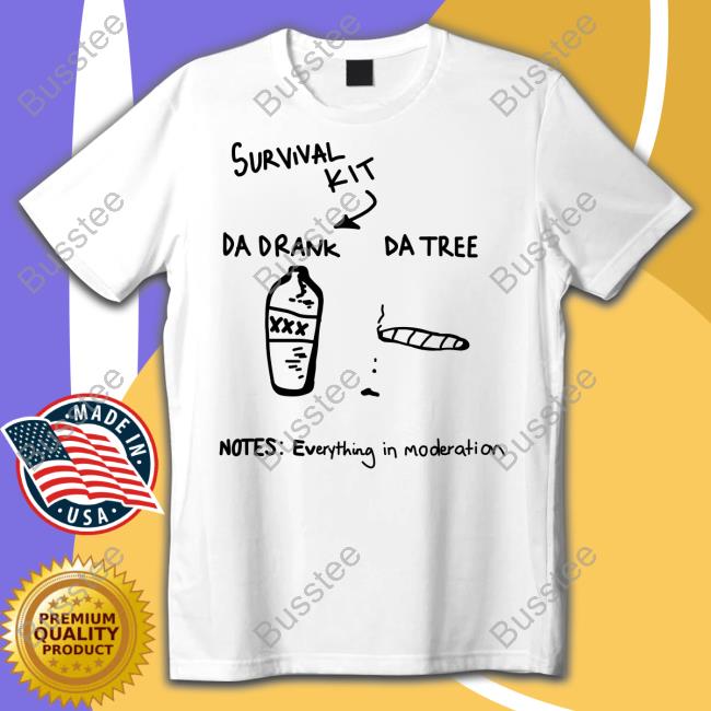 Kidcudi Survival Kit Da Drank Da Tree Notes Everything In Moderation Tee