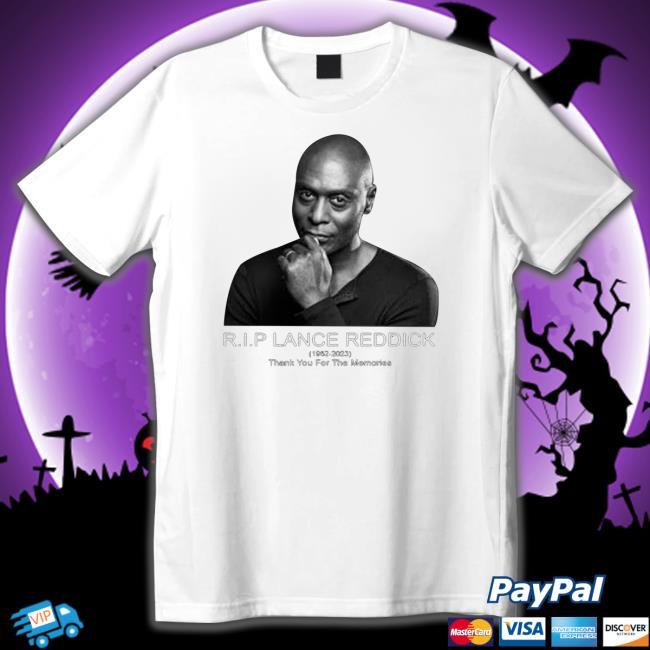 1962-2023 Rip Lance Reddick Thank You For The Memories shirt, hoodie, tank top, sweater and long sleeve t-shirt 1962-2023 Rip Lance Reddick Thank You For The Memories Hoodie