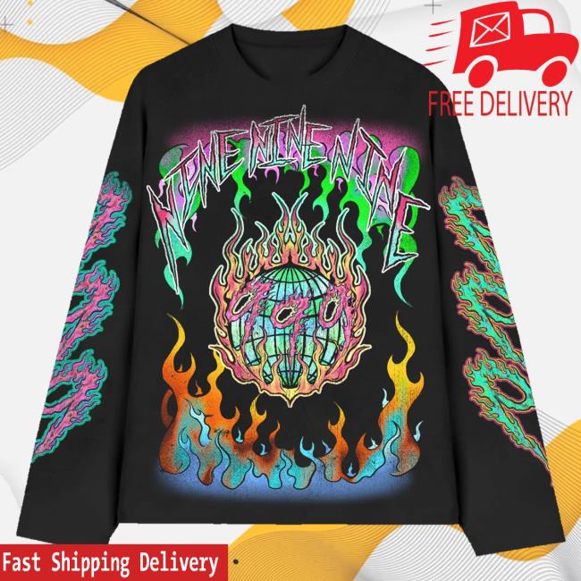 Official 999 Club Juice Wrld Merch Store Eyeball Long-Sleeve Black 999Club Clothing Juicewrld