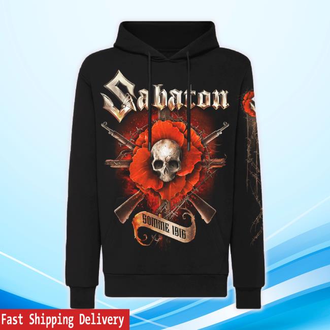 Official Sabaton Store Merch Somme 1916 Sweatshirt Smoke Sabaton Apparel Clothing Shop
