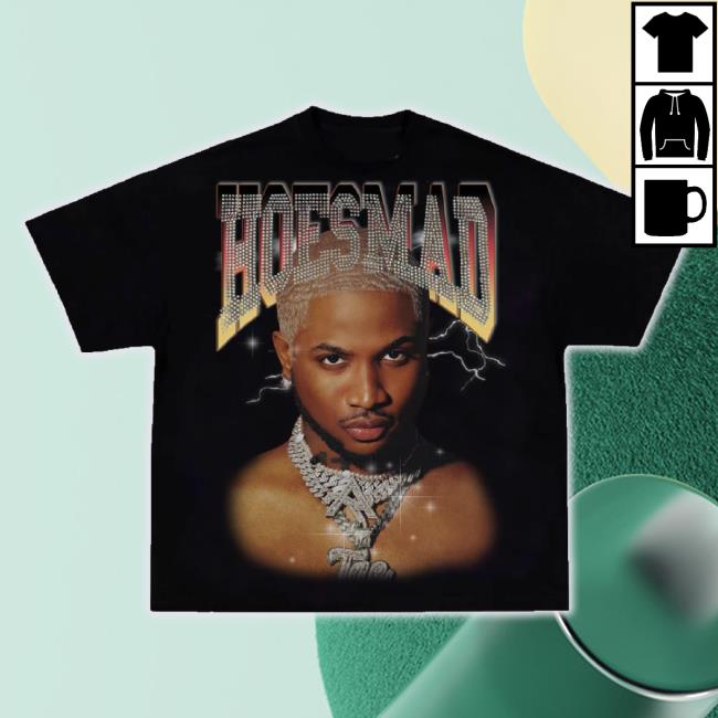 Trending Hoes Mad Merch Store Tae X Hoes Mad Drop Shoulder Collab Hoodie Sweatshirt - Vintage Black Hoesmad Shop