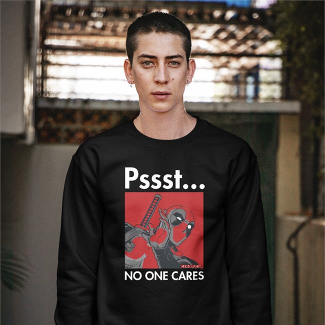 Gwen Stacy Pssst No One Cares Deadpool Tee