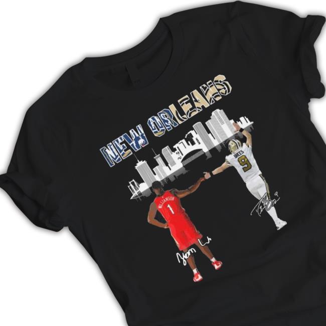 New Orleans Sport City Zion Williamson And Drew Brees Signatures Sweaters