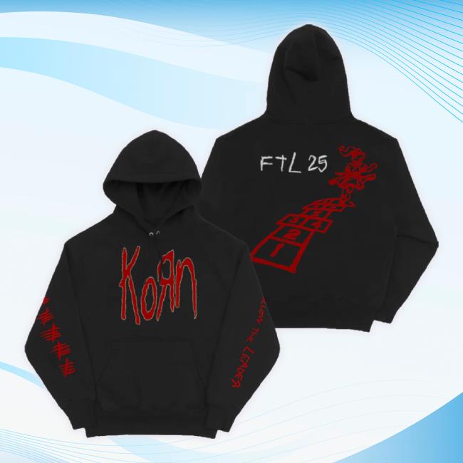 Official Korn Merch Store Ftl 25 Hopscotch Hoodie Kornwebstore Shop