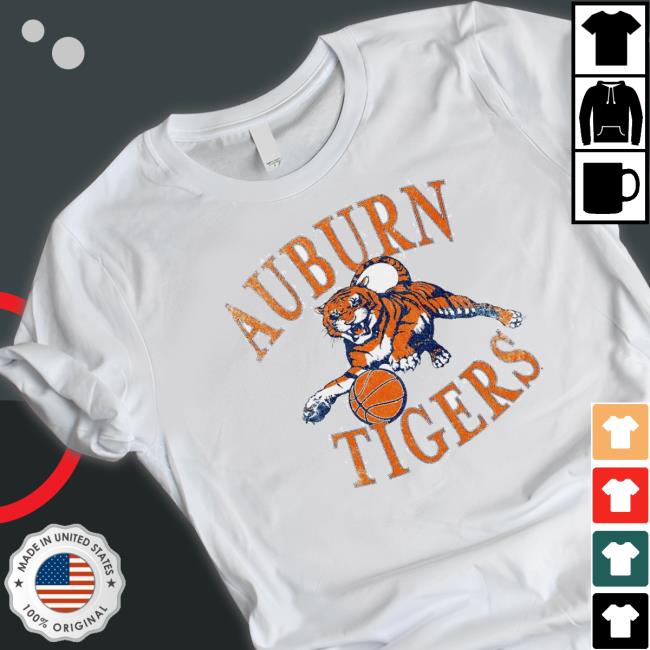The Throwback Auburn Tiger Basketball Hooded Sweatshirt The Throwback Auburn Tiger Basketball Tee Shirt