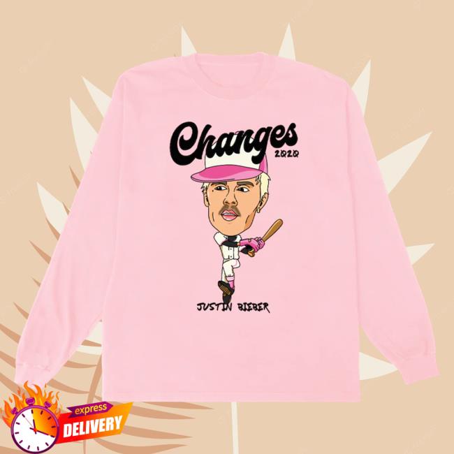 Official Justin Bieber Merch Store Shop Justin Bieber Changes Baseball Doodle Long Sleeve Shirts JustinBieber Apparel Clothing