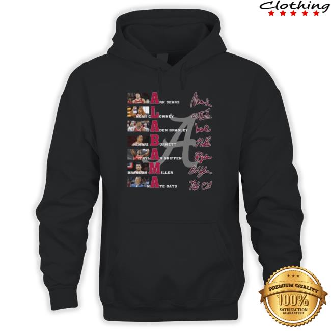 Alabama Crimson Tide Teams Players 2023 Signatures Sweatshirts