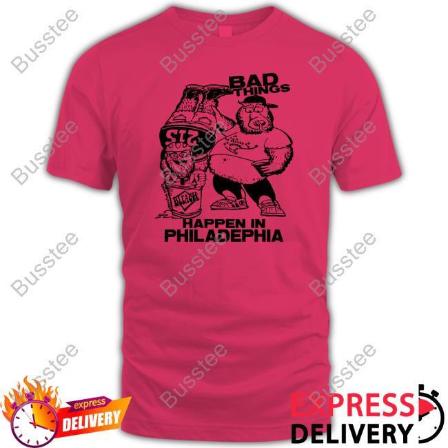 Jason Kelce Gritty And Philly Bad Things Happen In Philadelphia Hooded Sweatshirt