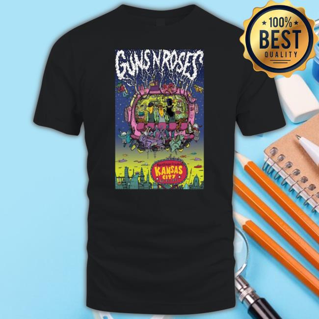 Guns N’ Roses Sept 23 2023 Kauffman Stadium Kansas City Poster New Shirt