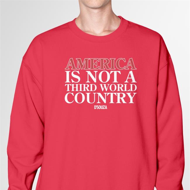America Is Not A Third World Country Tee Shirt Dinesh D'souza
