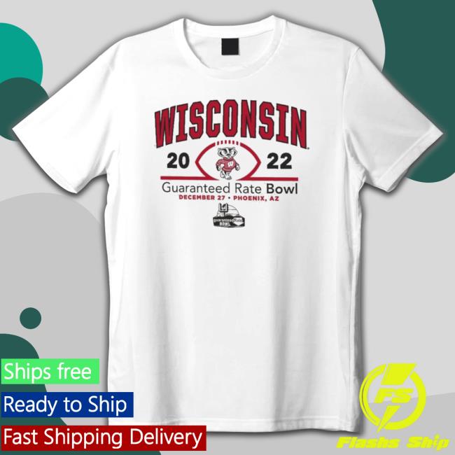 Guaranteed Rate Bowl 2022 Wisconsin Badgers Logo Long Sleeve Shirt Guaranteed Rate Bowl 2022 Wisconsin Badgers Logo Sweatshirt