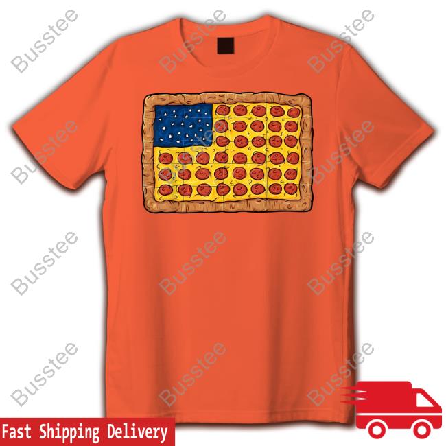 Pizza America Flag 4Th Of July Hoodie