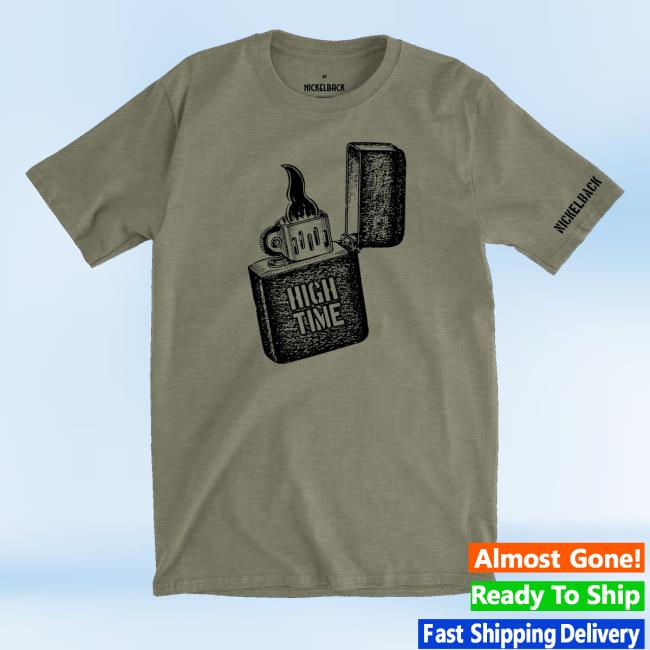 Official Nickelback Ablaze Light Olive Heather Shirt