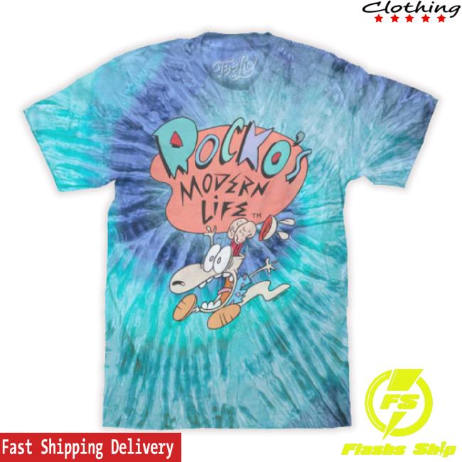 Rocko's Modern Life Tie Dye Sweater Blue Jerry Tie Dye