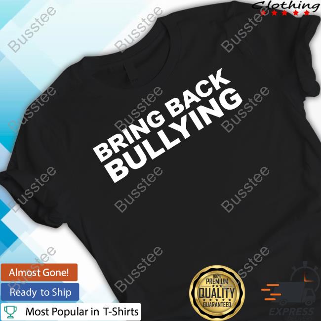 Bo Loudon Wearing Bring Back Bullying T Shirts