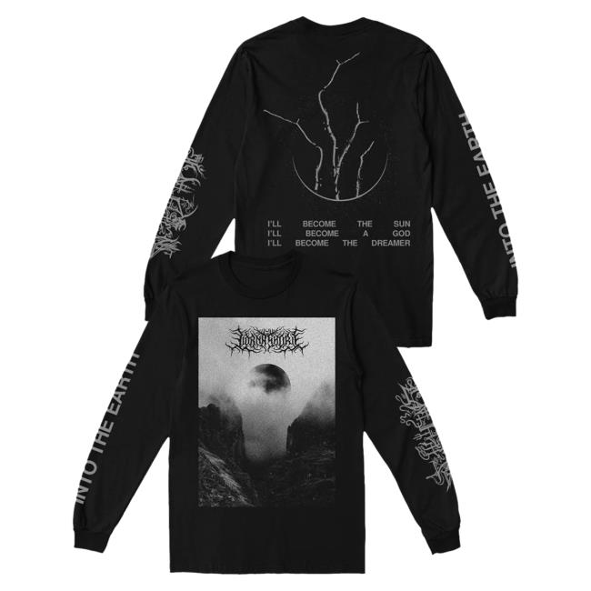 Official Lorna Shore Store Merch Lorna Shore Into The Earth Long Sleeve Shirts Black LornaShore