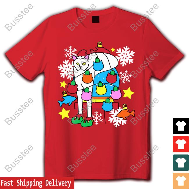 Cats Being Weird Little Guys Holiday Crewneck Shirt