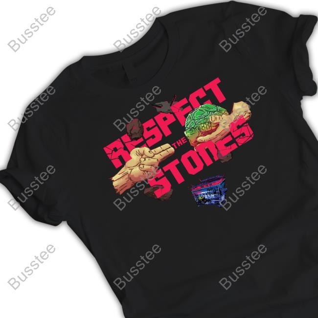 Brian F Merch Respect The Stones Tee Shirt