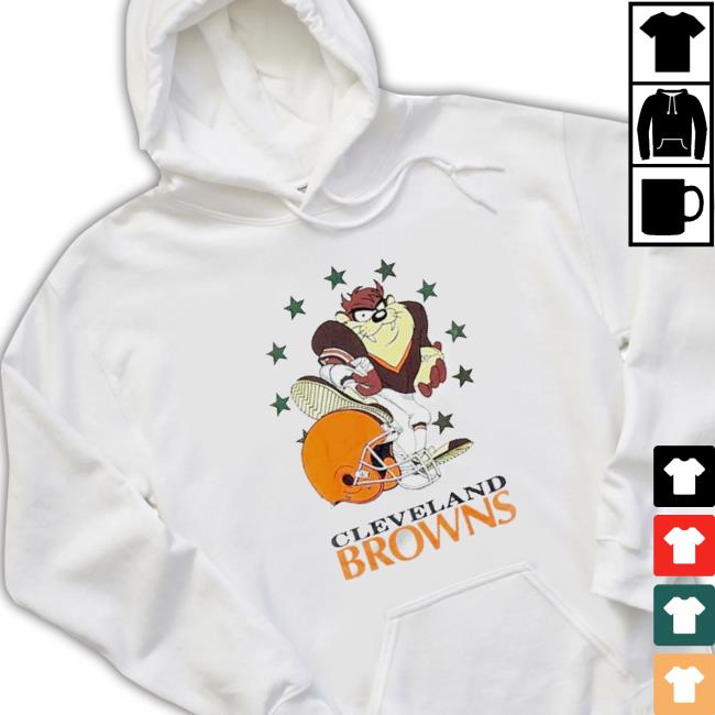 1994 Warner Bros Taz Cleveland Browns Sweaters
