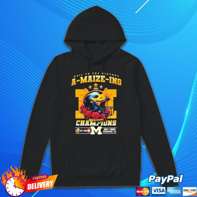 Original Hail To The Victors A-Maize-Ing Michigan Wolverines Champions 27-20 Alabama Hoodie