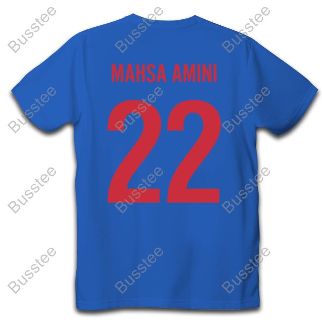 Iranian Spectator Showing Mahsa Amini 22 Tee Iran And Wales Match