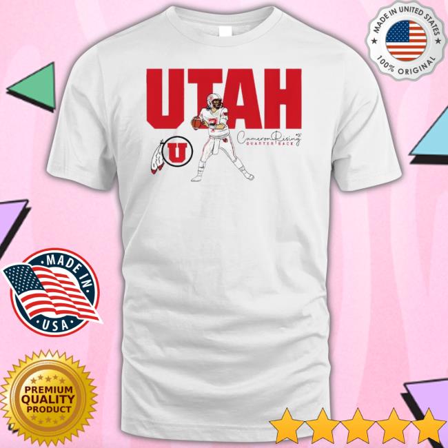 Cameron Rising No 7 Utah Utes Football Logo Caricature Signature Hoodie