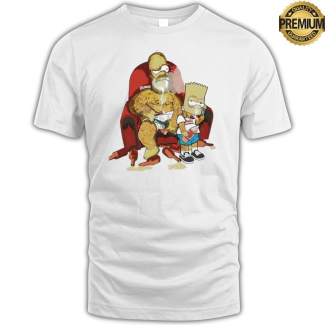Homer Simpson And Bart Simpson Gangster shirt