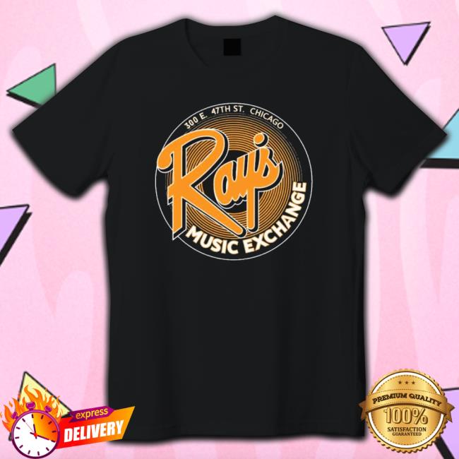 Chicago Ray’S Music Exchange Orange Variant Ray Charles Hooded Sweatshirt