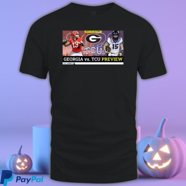 Keys To Victory Georgia Bulldogs And Tcu Horned Frogs Tee Shirt