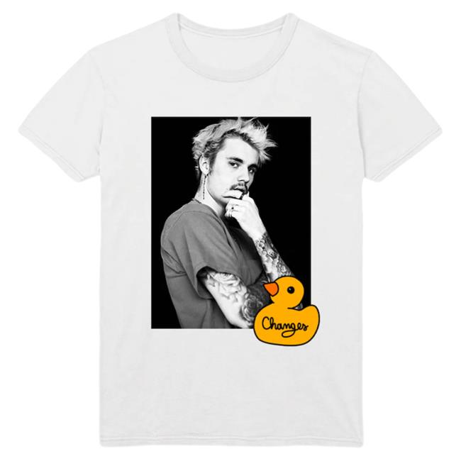 Official Justin Bieber Merch Store Shop Justin Bieber Changes Duck + Bear Photo Attractive Shirt JustinBieber Apparel Clothing