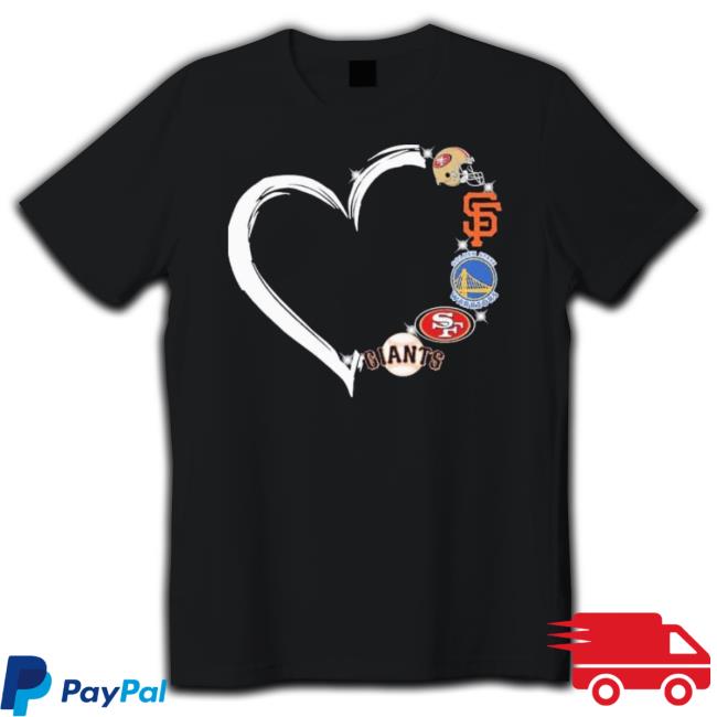 Heart San Francisco Sports Teams Logo Shirt