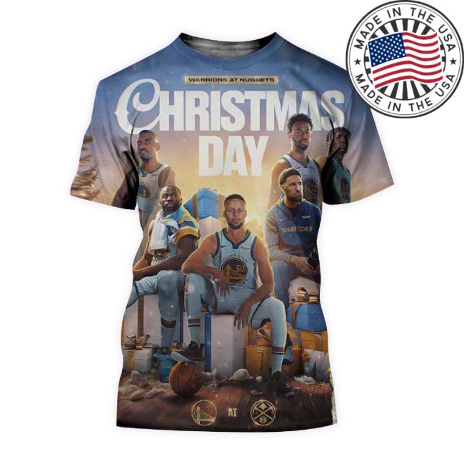 Official Warriors At Nuggets Christmas Day All Over Print Merch Store