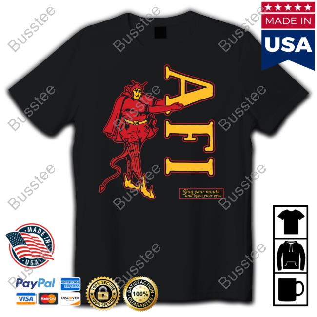 Afireinside Shop Afi Shut Your Mouth And Open Your Eyes Devil Shirt