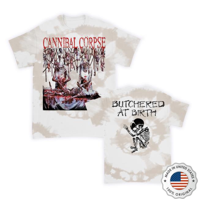 Official Butchered At Birth Hoodie Sweatshirt (Dirt Swirl Dye)