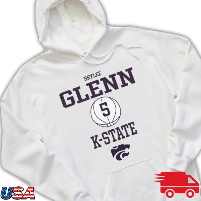 Brylee Glenn K-State Wildcats White Rally Nil Sport Icon Shirt