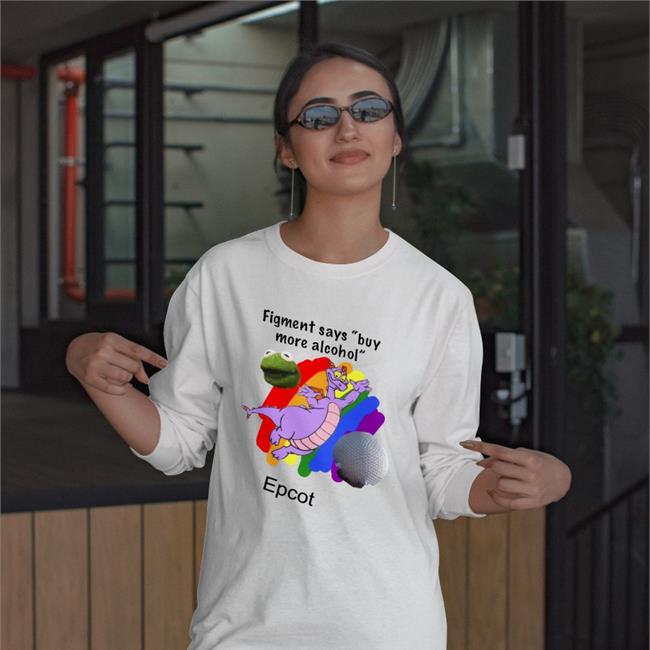 Fake Disney Facts Bruh Kermit Figment Says Buy More Alcohol Epcot Shirt