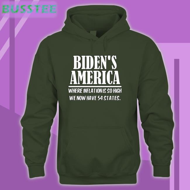 Biden's America Where Inflation Is So High We Now Have 54 States Tee Shirt Irishpeachdesigns Merch