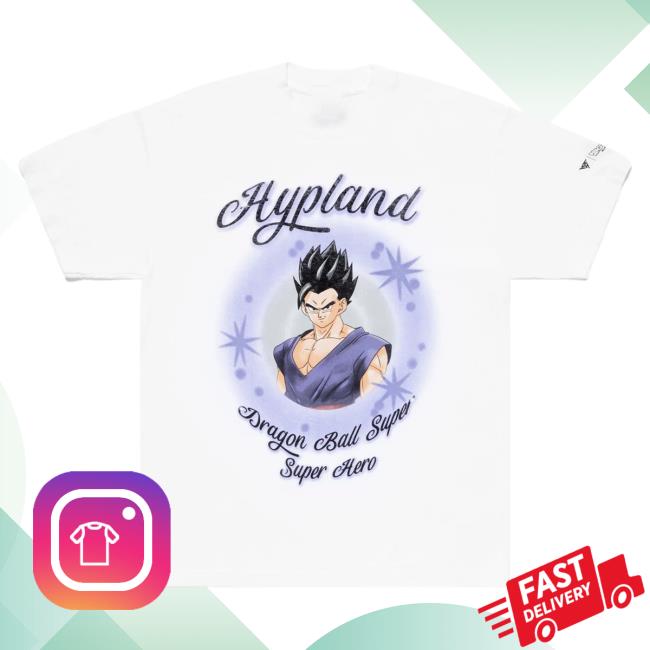 Official Hypland Clothing Merch Store Hypland Db Super Gohan Air Brush Popover Shirt (White)