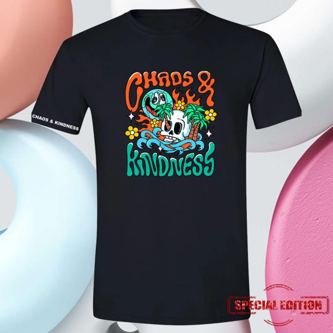Official Chaos And Kindness Store Palm Skull Top Shirt