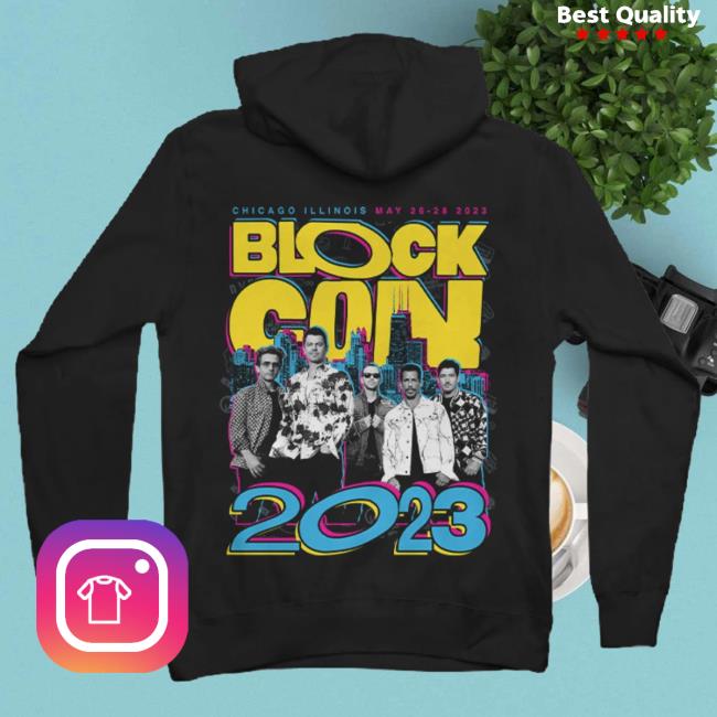 Official Merch Bar New Kids On The Block Store Blockcon 2023 Zip Up Crew MerchBar NewKidsOnTheBlock Nkotb