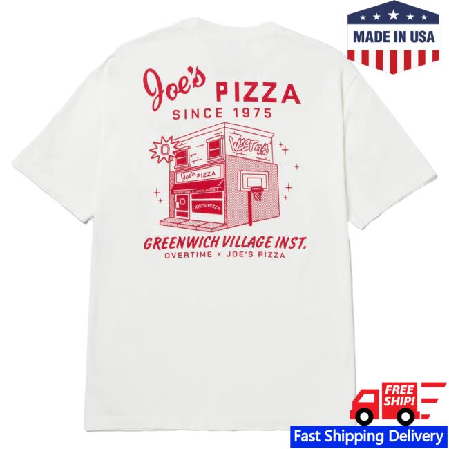 Official Overtime Tv Merch Store Apparel Clothing Shop Over Time Joe's Pizza Shirt New