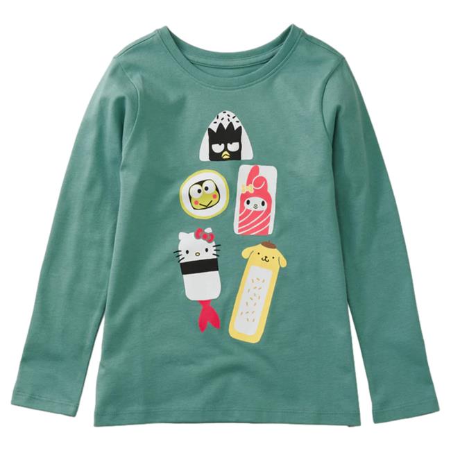 Official Sanrio Apparel Clothing Merch Store Shop Tea Collection X Hello Kitty & Friends Sushi Long Sleeve Tee