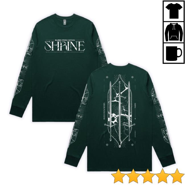 Original Bleed From Within Merch Store Sword Sweatshirt – Pine Green Bleedfromwithin Shop