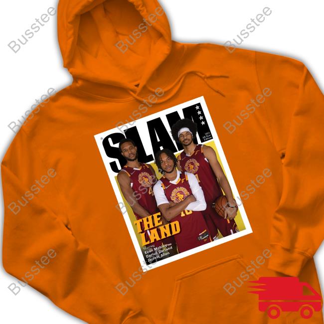 Slam The Land Starring Evan Mobley Darius Garland Jarrett Allen Shirt